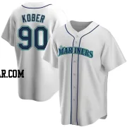 Collin Kober Men's Seattle Mariners White Replica Home Jersey