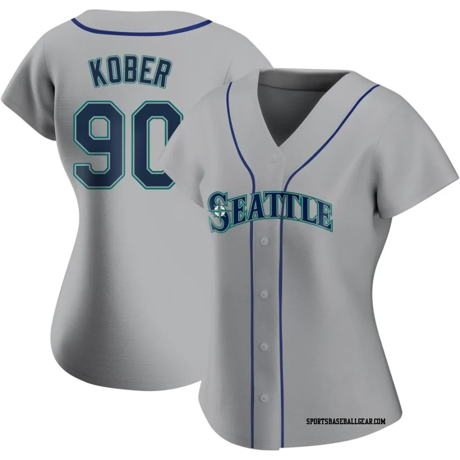 Collin Kober Women's Seattle Mariners Gray Authentic Road Jersey