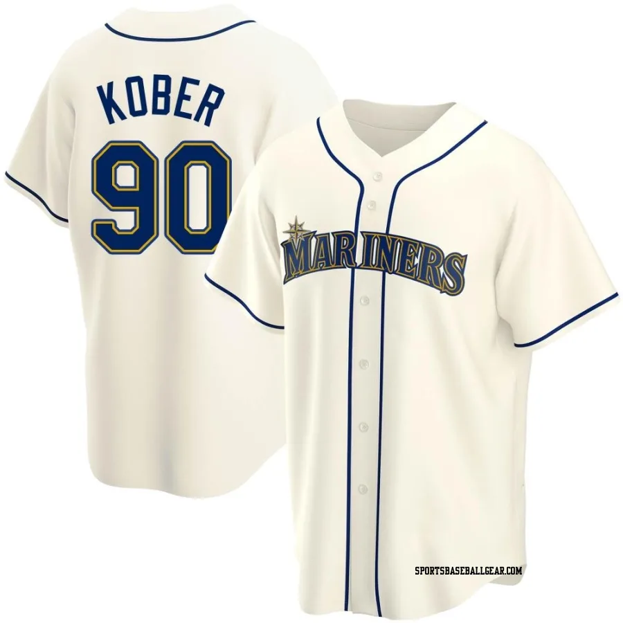 Collin Kober Youth Seattle Mariners Cream Replica Alternate Jersey