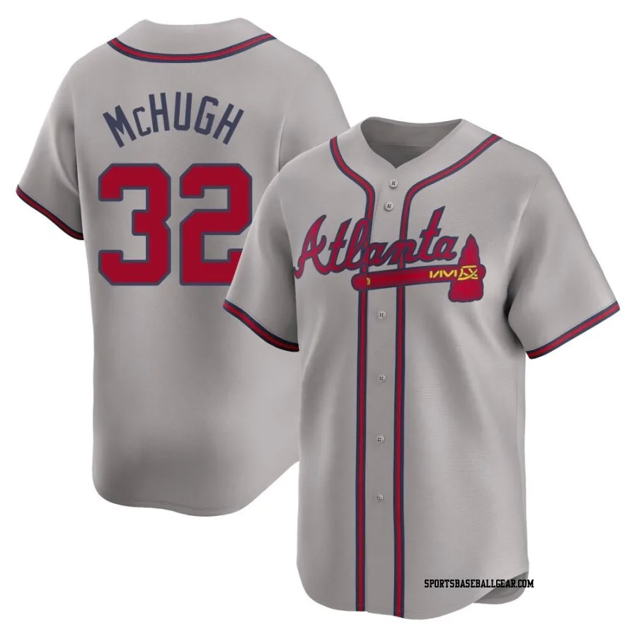 Collin McHugh Men's Atlanta Braves Gray Limited Away Jersey