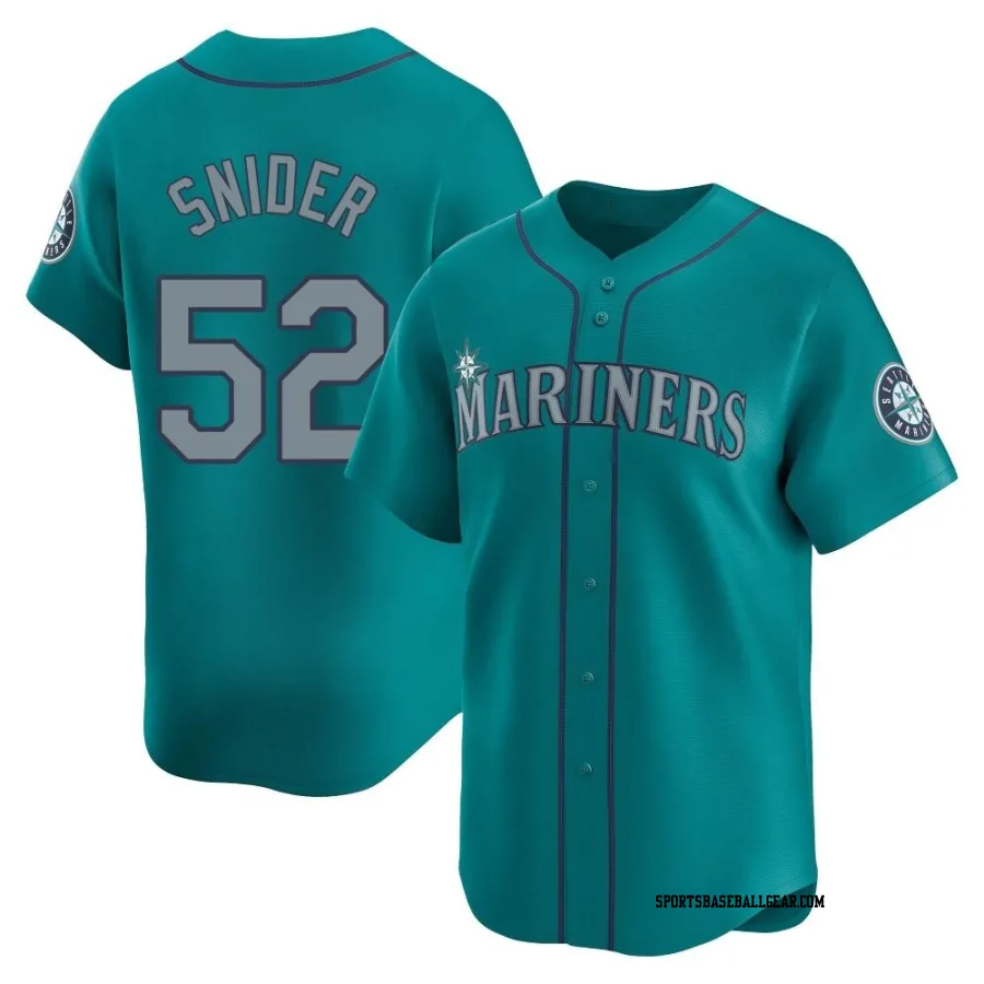 Collin Snider Men's Seattle Mariners Aqua Limited Alternate Jersey