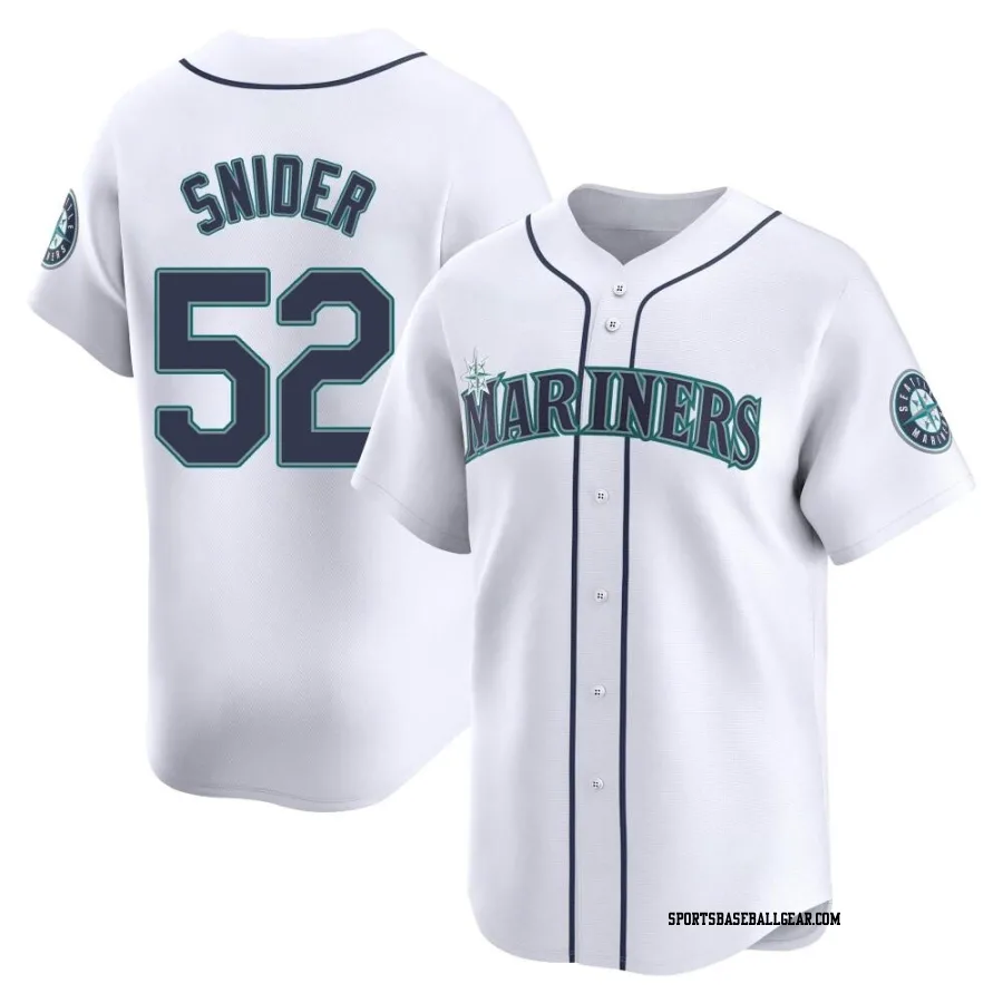 Collin Snider Men's Seattle Mariners White Limited Home Jersey