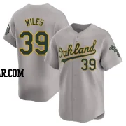 Collin Wiles Men's Oakland Athletics Gray Limited Away Jersey