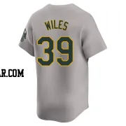 Collin Wiles Men's Oakland Athletics Gray Limited Away Jersey