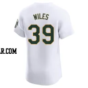 Collin Wiles Men's Oakland Athletics White Elite Home Jersey