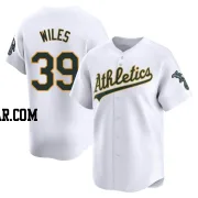 Collin Wiles Men's Oakland Athletics White Limited Home Jersey