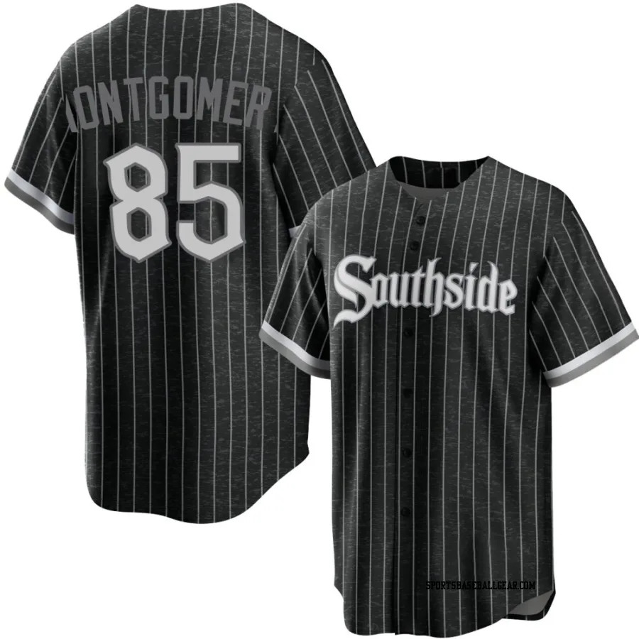 Colson Montgomery Men's Chicago White Sox Black Replica 2021 City Connect Jersey