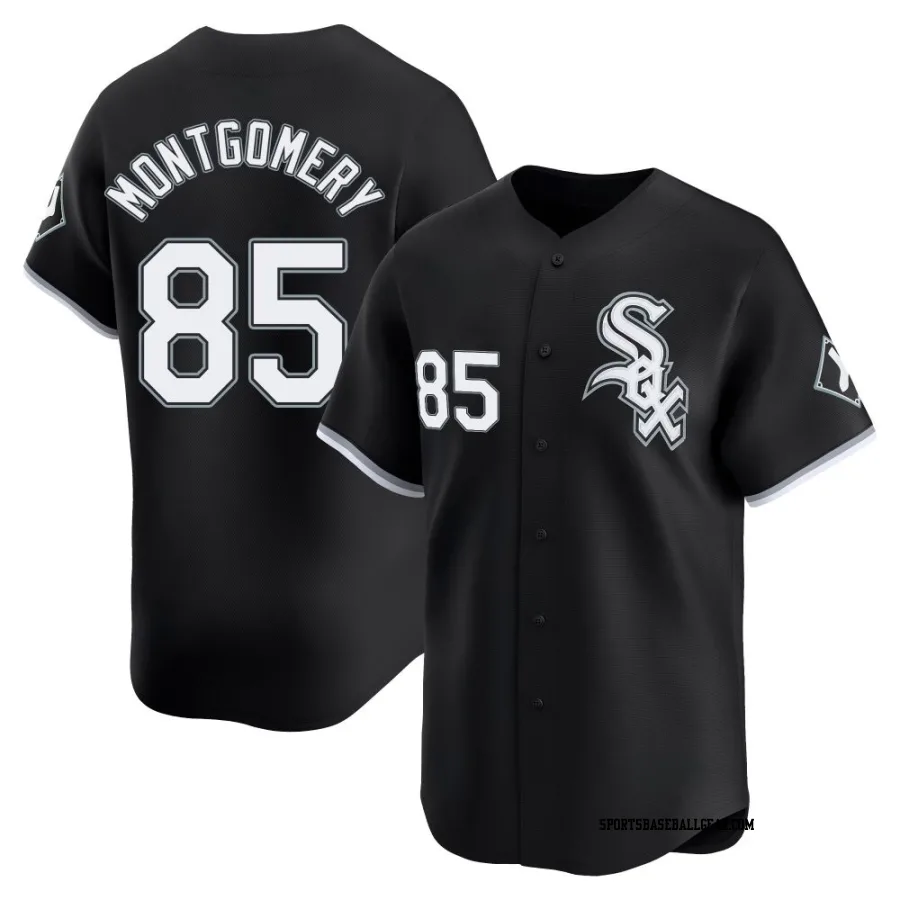 Colson Montgomery Youth Chicago White Sox Black Limited Alternate Jersey