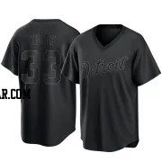 Colt Keith Men's Detroit Tigers Black Replica Pitch Fashion Jersey