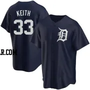 Colt Keith Men's Detroit Tigers Navy Replica Alternate Jersey