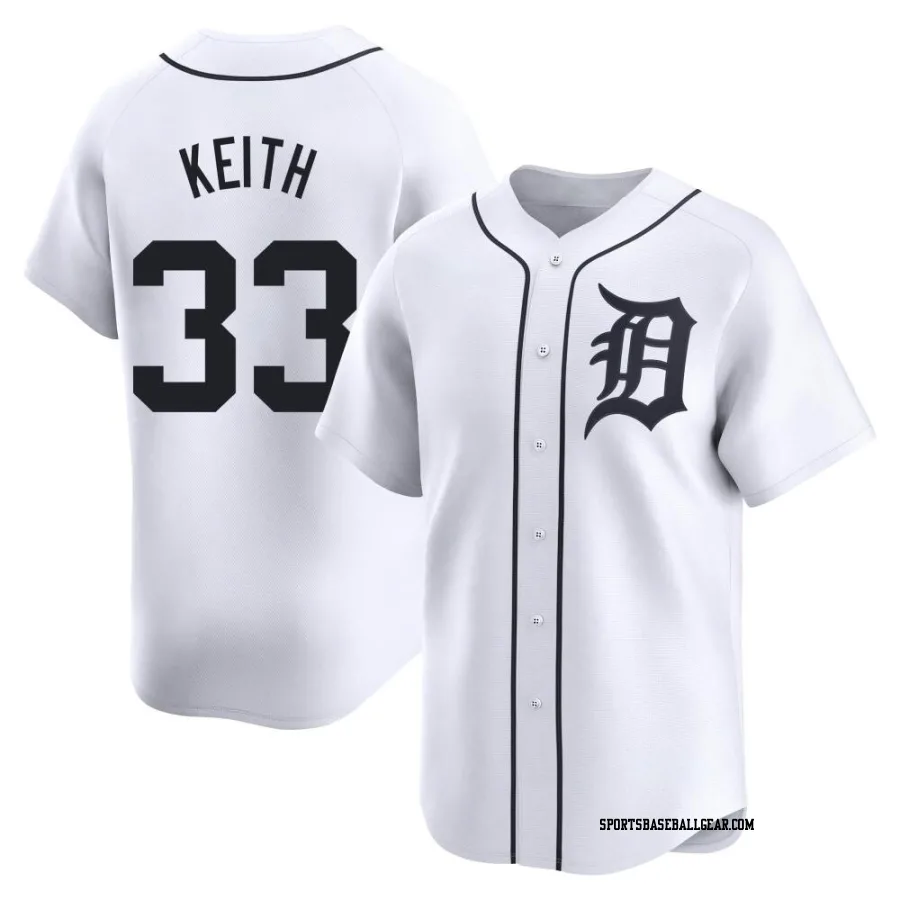 Colt Keith Men's Detroit Tigers White Limited Home Jersey