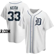 Colt Keith Men's Detroit Tigers White Replica Home Jersey