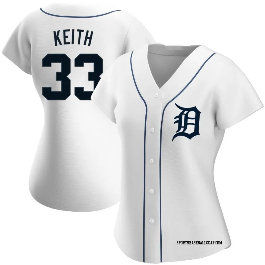 Colt Keith Women's Detroit Tigers White Authentic Home Jersey