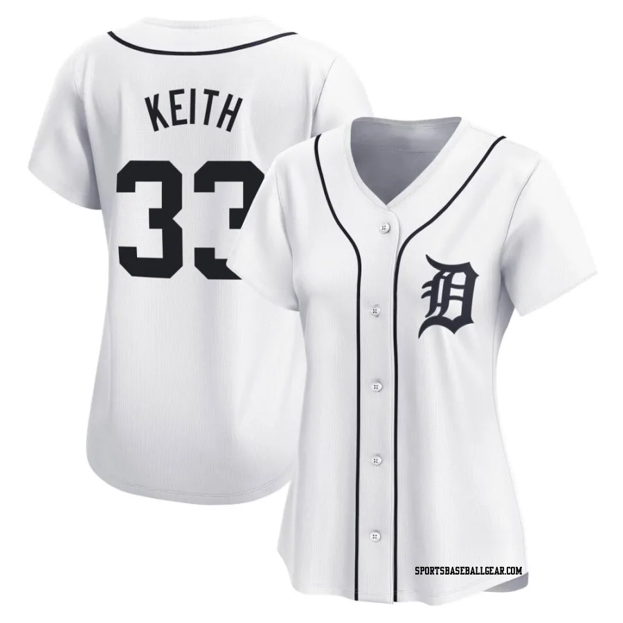 Colt Keith Women's Detroit Tigers White Limited Home Jersey