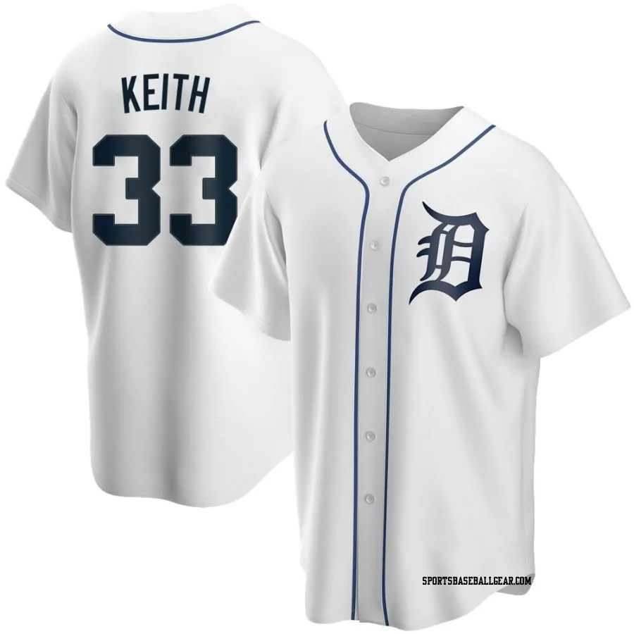 Colt Keith Youth Detroit Tigers White Replica Home Jersey