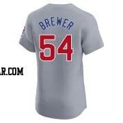 Colten Brewer Men's Chicago Cubs Gray Elite Road Jersey