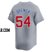 Colten Brewer Men's Chicago Cubs Gray Limited Road Jersey