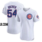 Colten Brewer Men's Chicago Cubs White Elite Home Jersey