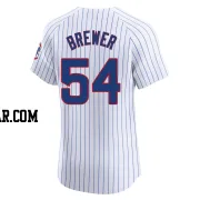 Colten Brewer Men's Chicago Cubs White Elite Home Jersey