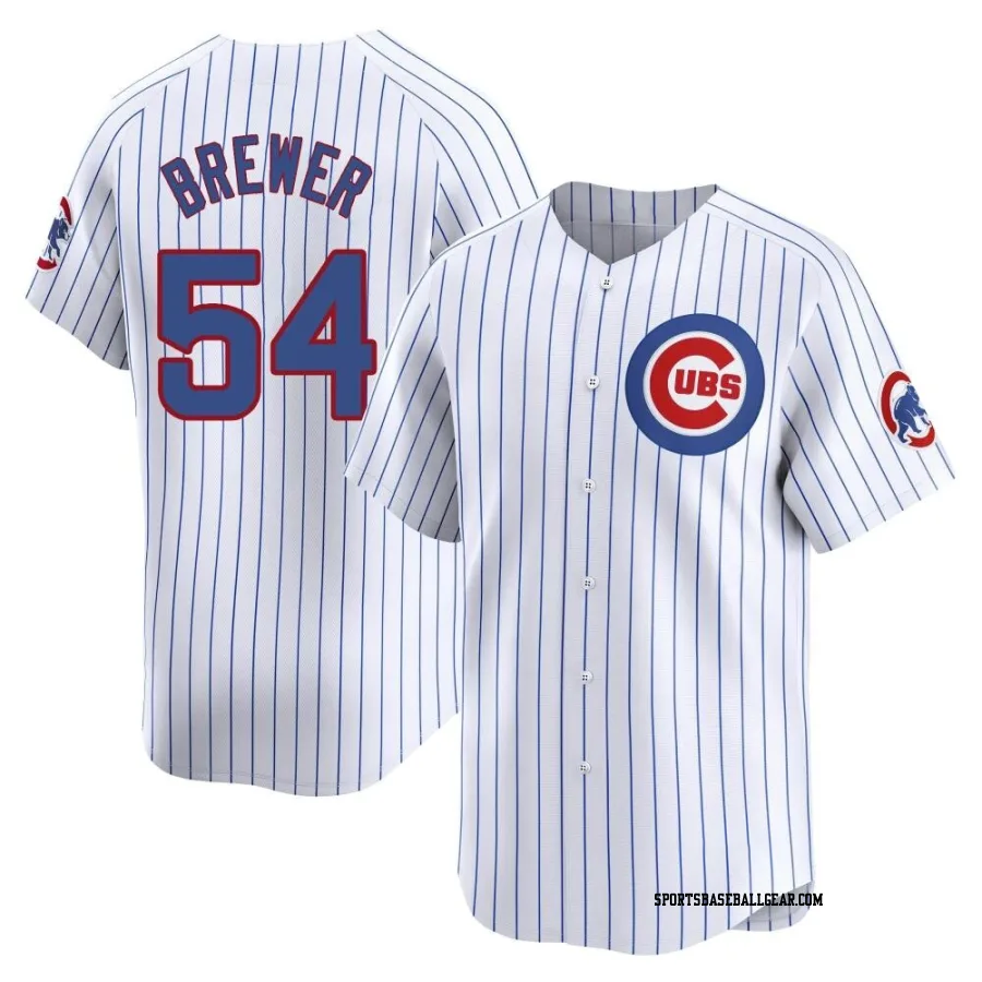 Colten Brewer Youth Chicago Cubs White Limited Home Jersey