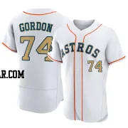 Colton Gordon Men's Houston Astros Gold Authentic White 2023 Collection Jersey