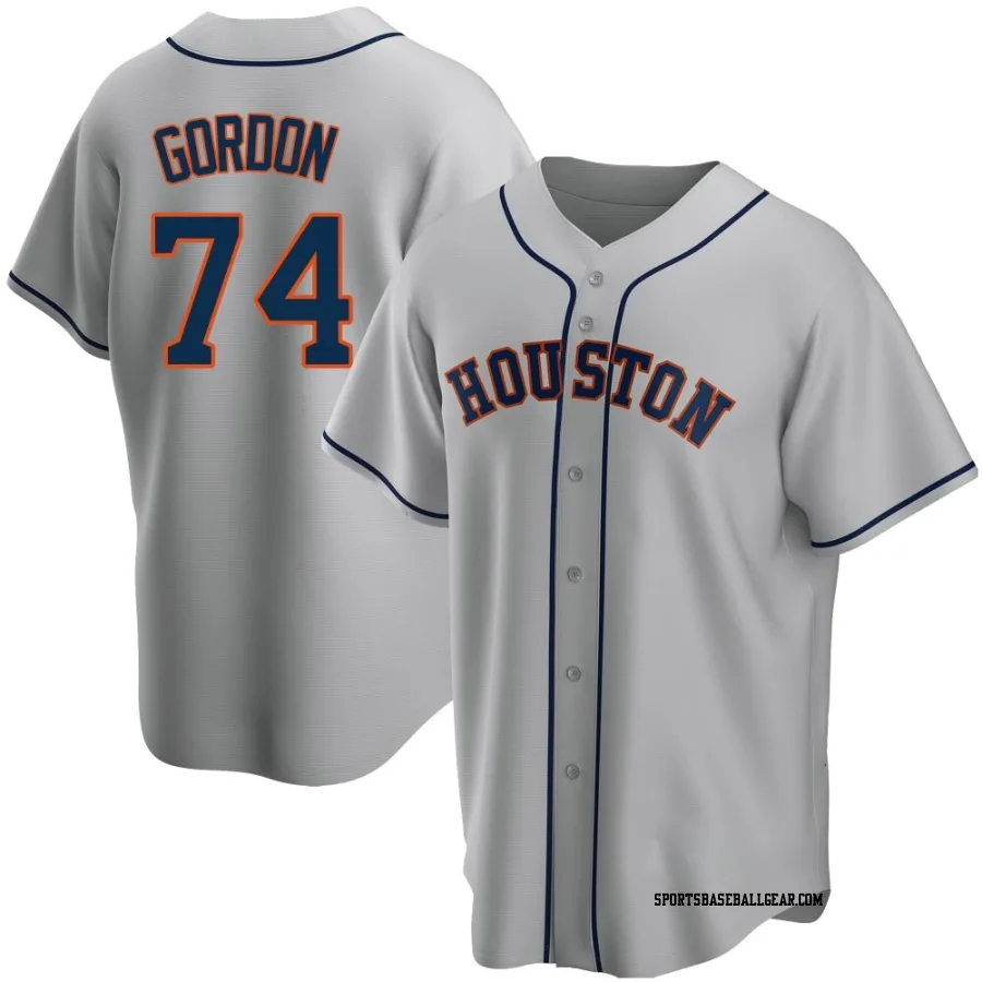 Colton Gordon Men's Houston Astros Gray Replica Road Jersey