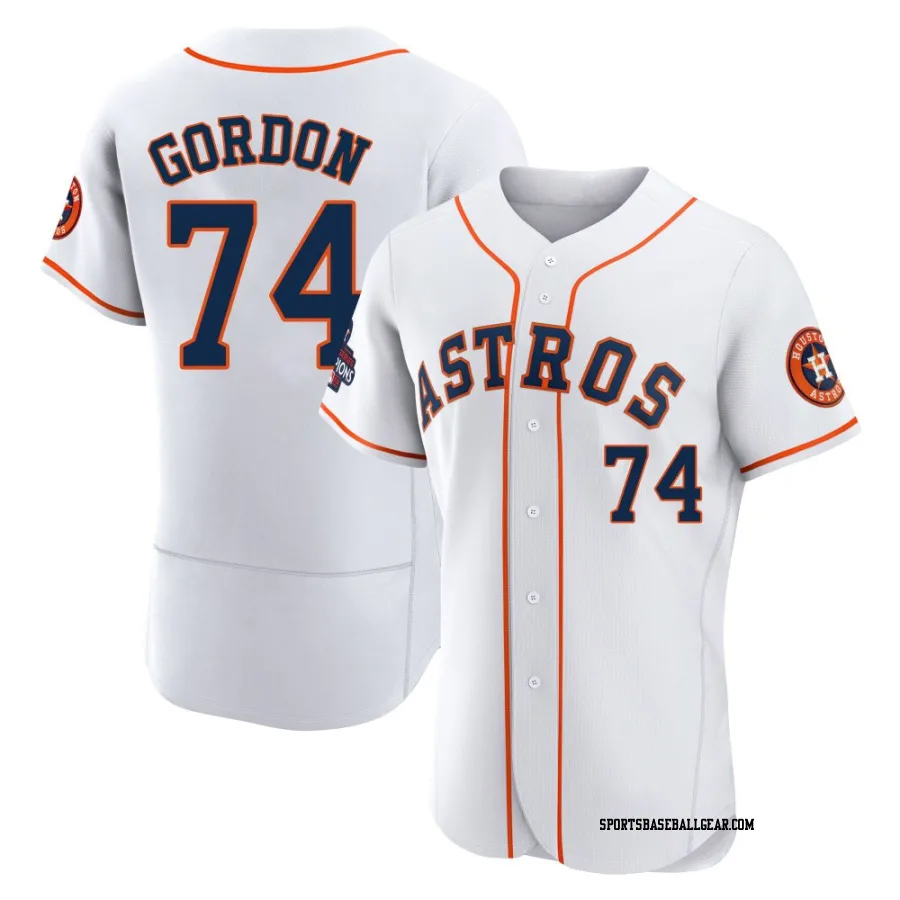 Colton Gordon Men's Houston Astros White Authentic 2022 World Series Champions Home Jersey