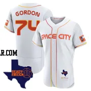 Colton Gordon Men's Houston Astros White Authentic 2023 Space City Ready 2 Reign Flex Base Jersey