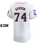 Colton Gordon Men's Houston Astros White Elite Home Patch Jersey