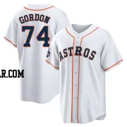 Colton Gordon Men's Houston Astros White Replica 2022 World Series Champions Home Jersey