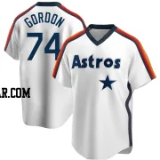 Colton Gordon Men's Houston Astros White Replica Home Cooperstown Collection Team Jersey