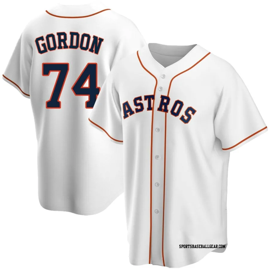 Colton Gordon Men's Houston Astros White Replica Home Jersey