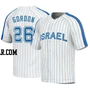 Colton Gordon Men's Israel Baseball White Replica 2023 World Baseball Classic Jersey