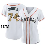 Colton Gordon Women's Houston Astros Gold Authentic White 2023 Collection Jersey