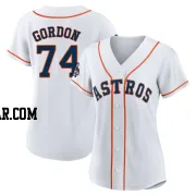 Colton Gordon Women's Houston Astros White Authentic 2022 World Series Champions Home Jersey