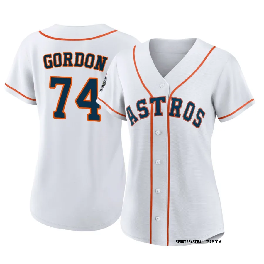 Colton Gordon Women's Houston Astros White Authentic 2022 World Series Home Jersey