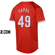 Conner Capel Men's Cincinnati Reds Red Limited Alternate Jersey