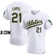 Conner Capel Men's Oakland Athletics White Elite Home Jersey