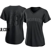 Conner Capel Women's Cincinnati Reds Black Replica Pitch Fashion Jersey