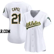 Conner Capel Women's Oakland Athletics White Limited Home Jersey