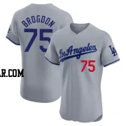 Connor Brogdon Men's Los Angeles Dodgers Gray Elite Road Jersey