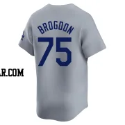 Connor Brogdon Men's Los Angeles Dodgers Gray Limited Away Jersey