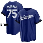 Connor Brogdon Men's Los Angeles Dodgers Royal Replica 2021 City Connect Jersey