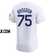 Connor Brogdon Men's Los Angeles Dodgers White Elite Home Jersey