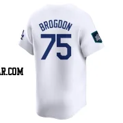 Connor Brogdon Men's Los Angeles Dodgers White Limited 2024 World Tour Seoul Series Home Jersey