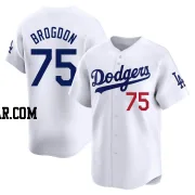 Connor Brogdon Men's Los Angeles Dodgers White Limited Home Jersey