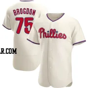 Connor Brogdon Men's Philadelphia Phillies Cream Authentic Alternate Jersey