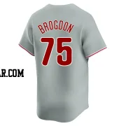 Connor Brogdon Men's Philadelphia Phillies Gray Limited Away Jersey