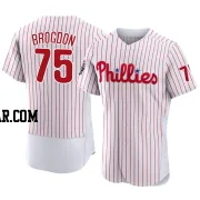 Connor Brogdon Men's Philadelphia Phillies White Authentic 2022 World Series Home Jersey