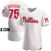 Connor Brogdon Men's Philadelphia Phillies White Authentic Home Jersey